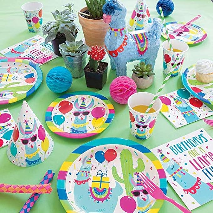 LLAMA BIRTHDAY LUNCHEON NAPKINS 16PC - Image 2